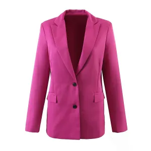 2022 Autumn New Design Single Breasted Rose Blazer