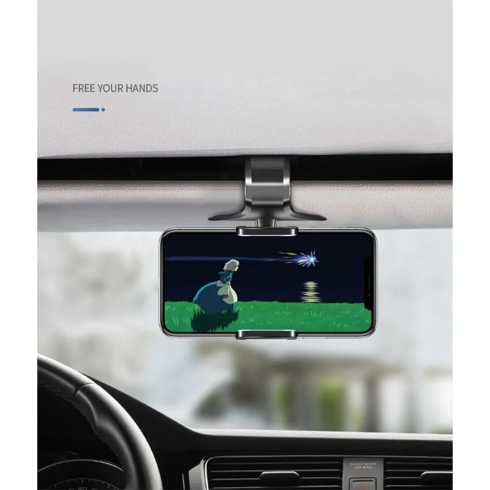3 in 1 Car GPS Smartphone Holder: Dashboard / Visor Clamp   AC Grid Clip for Archos 40 Neon - Black