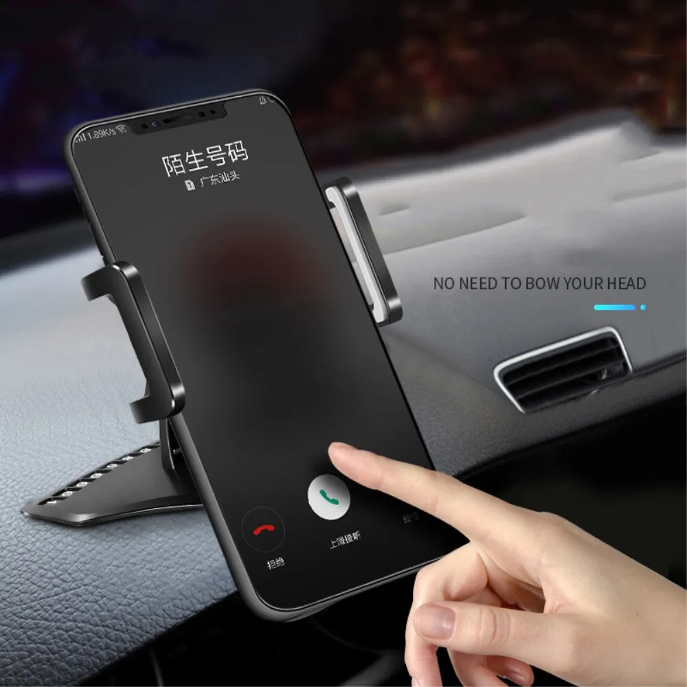 3 in 1 Car GPS Smartphone Holder: Dashboard / Visor Clamp   AC Grid Clip for Archos 40 Neon - Black