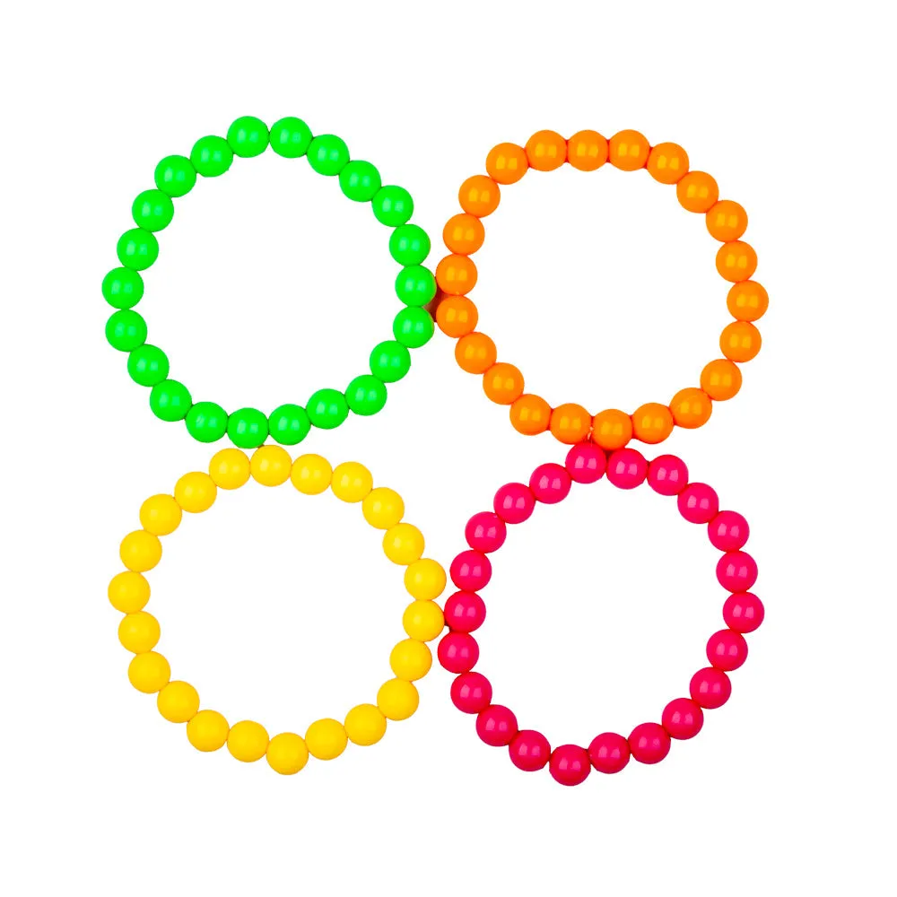 4 stuks Neon Armbanden