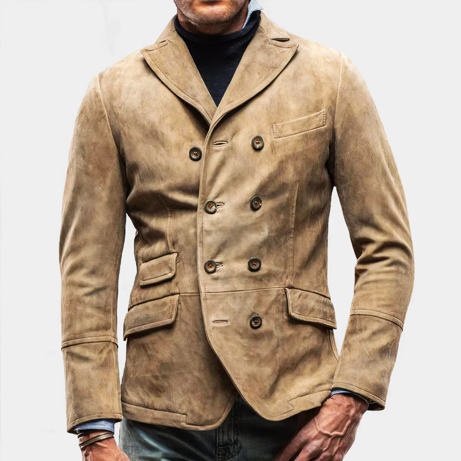 Arjen - Stijlvolle blazer met dubbele knopen voor heren