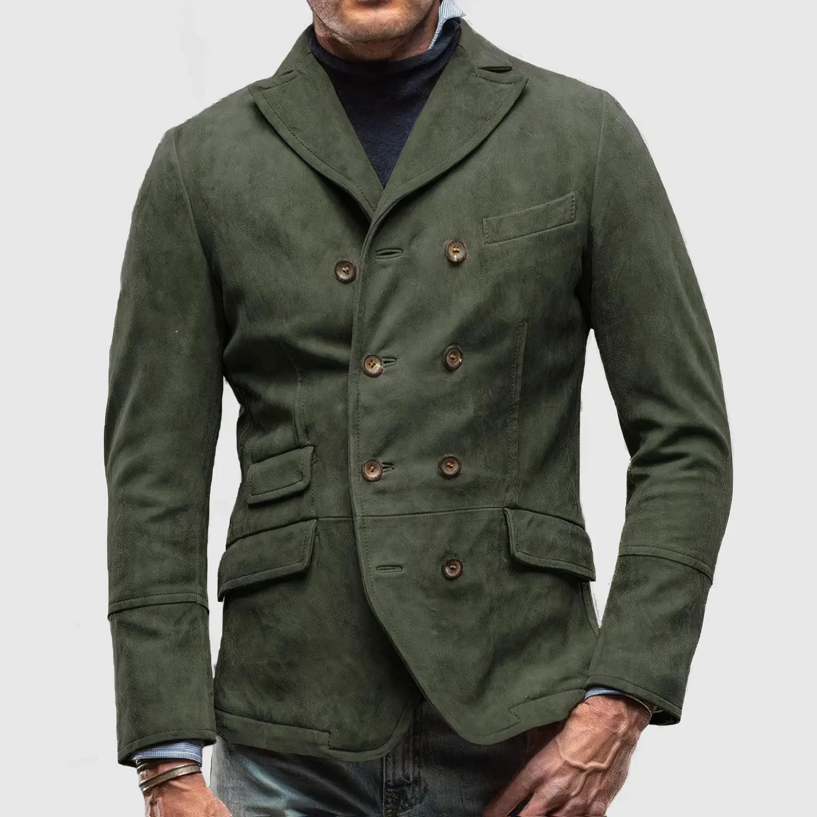Arjen - Stijlvolle blazer met dubbele knopen voor heren