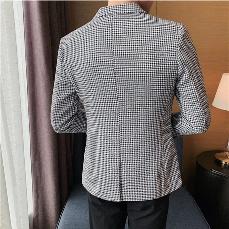 Blazer Xadrez Masculino Casual LC124