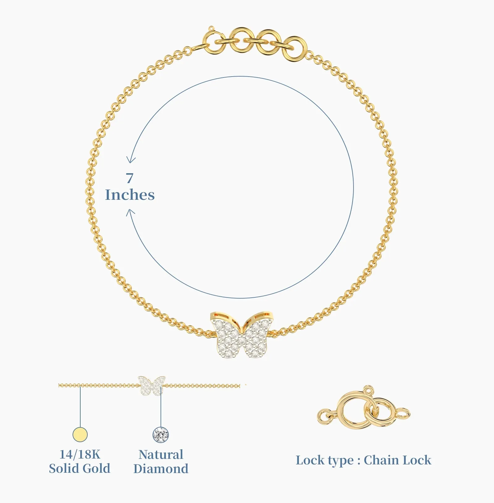 Butterfly Diamond Bracelet