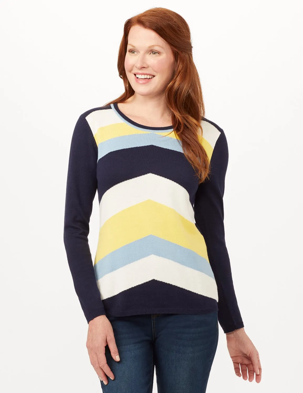 Chevron Tie Back Sweater