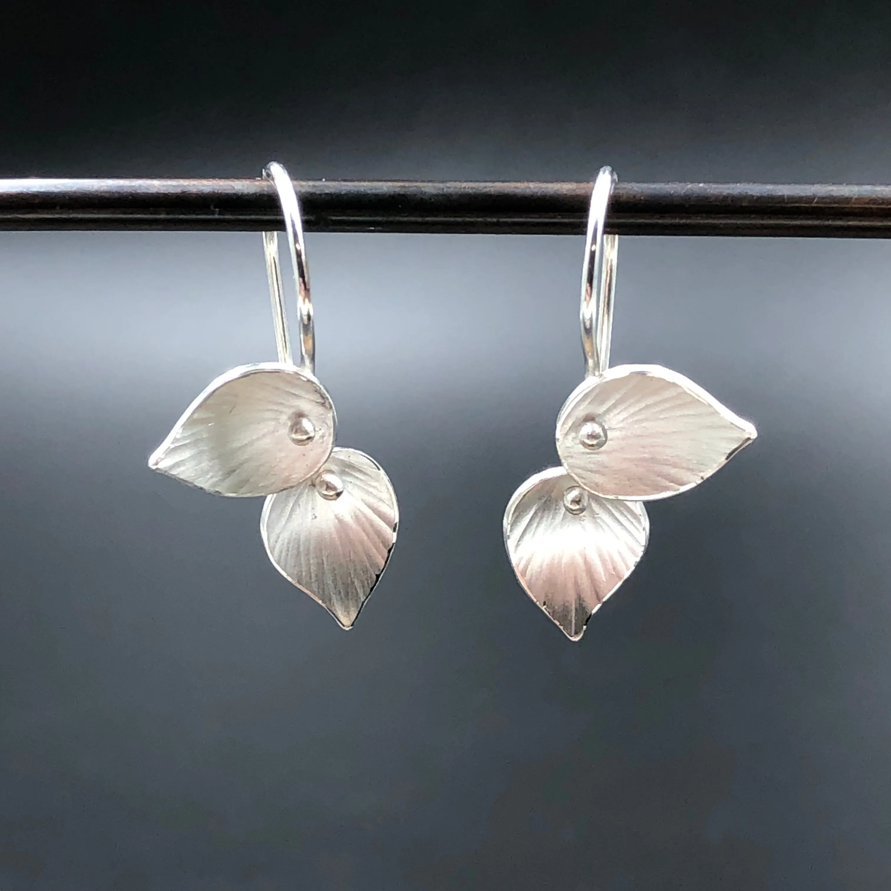 Double Leaf Earrings (Petite)