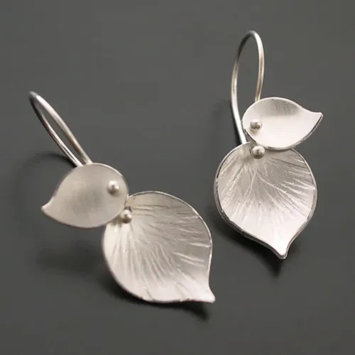 Double Leaf Earrings