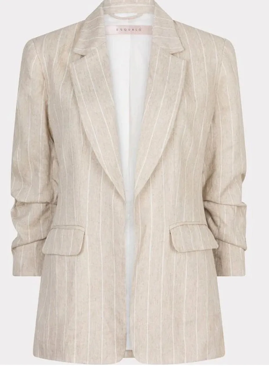 ESQUALO STRIPE LINEN BLAZER