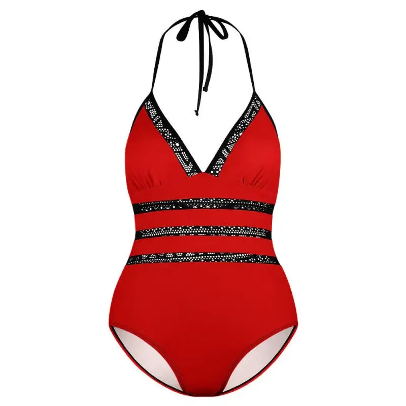 Glow Up in This Plus Size Neon Swimsuit with Ladybug Vibes