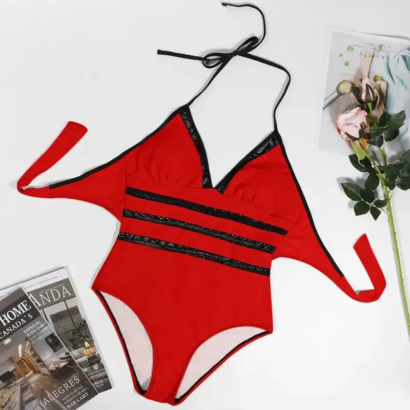Glow Up in This Plus Size Neon Swimsuit with Ladybug Vibes