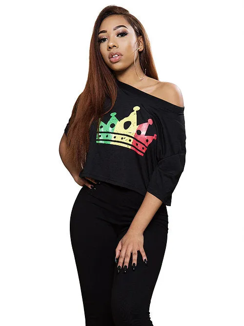 Jamaica Dancehall Queen Crop Top