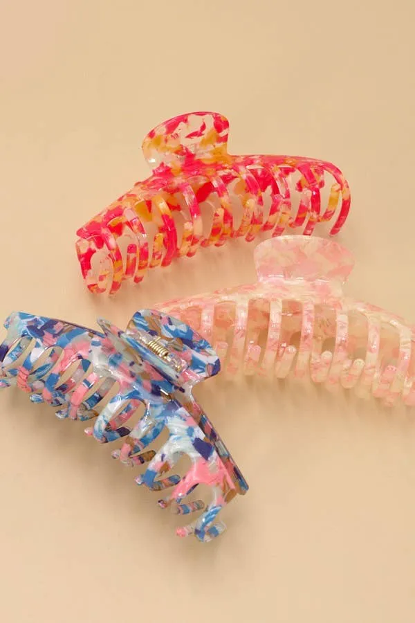 Large Colorful Mermaid Hair Claw Clip