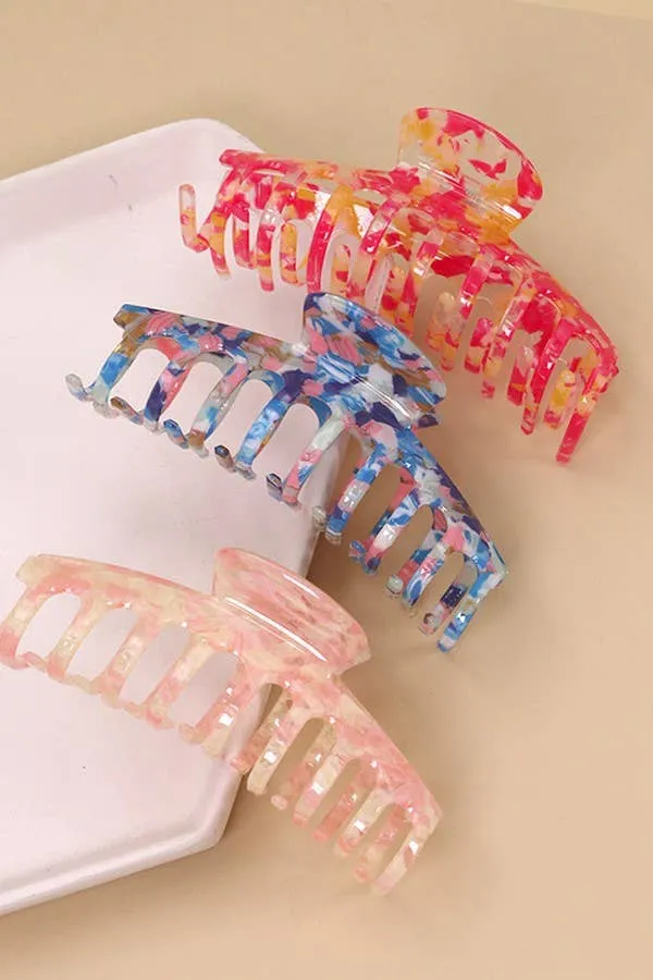 Large Colorful Mermaid Hair Claw Clip