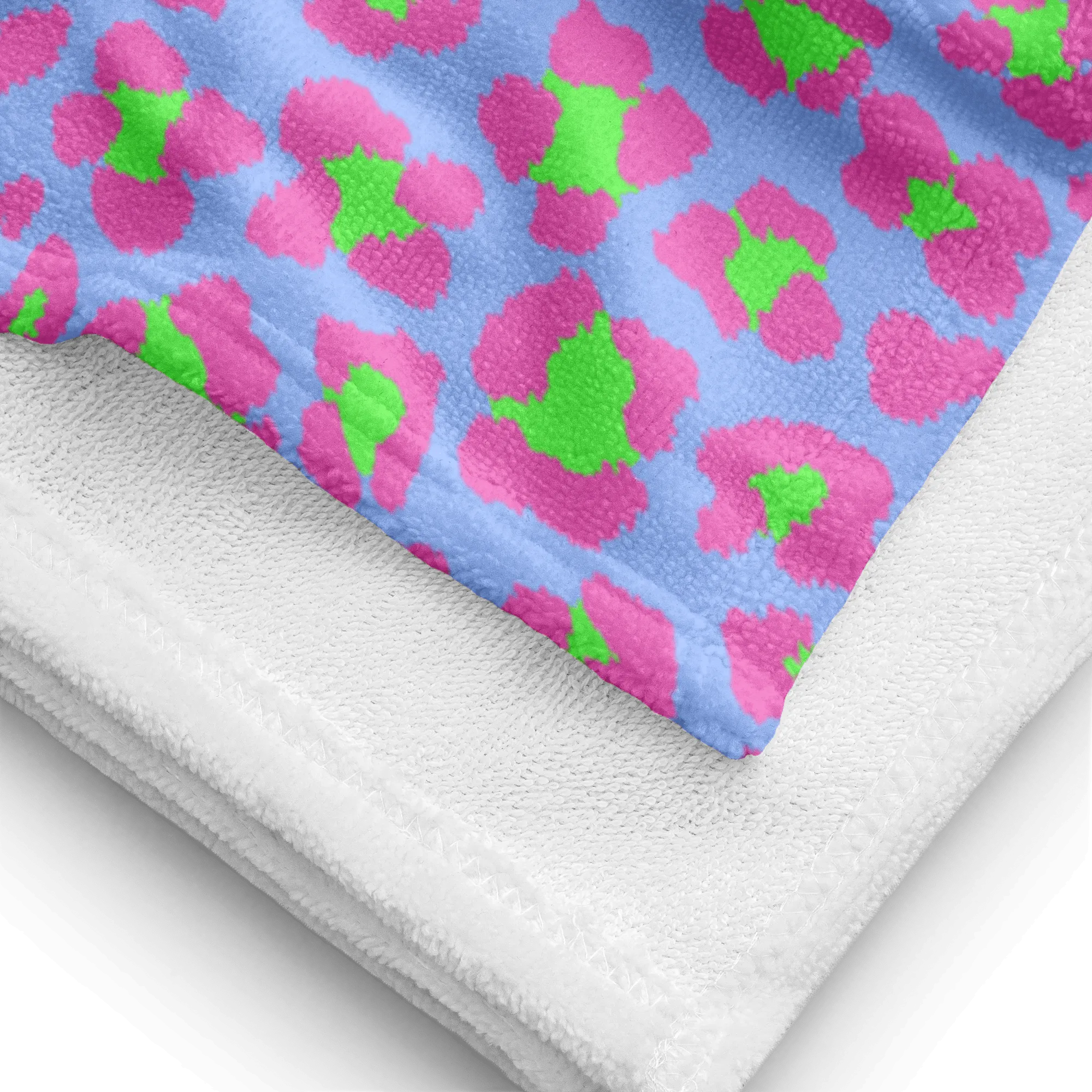 Lime Leopard Beach Towel