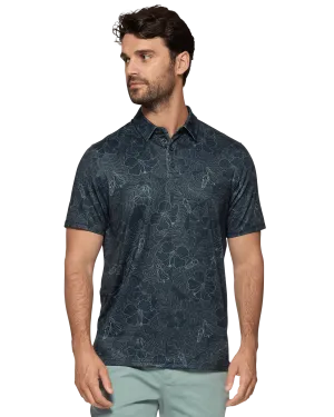 Manteca Floral Performance Polo