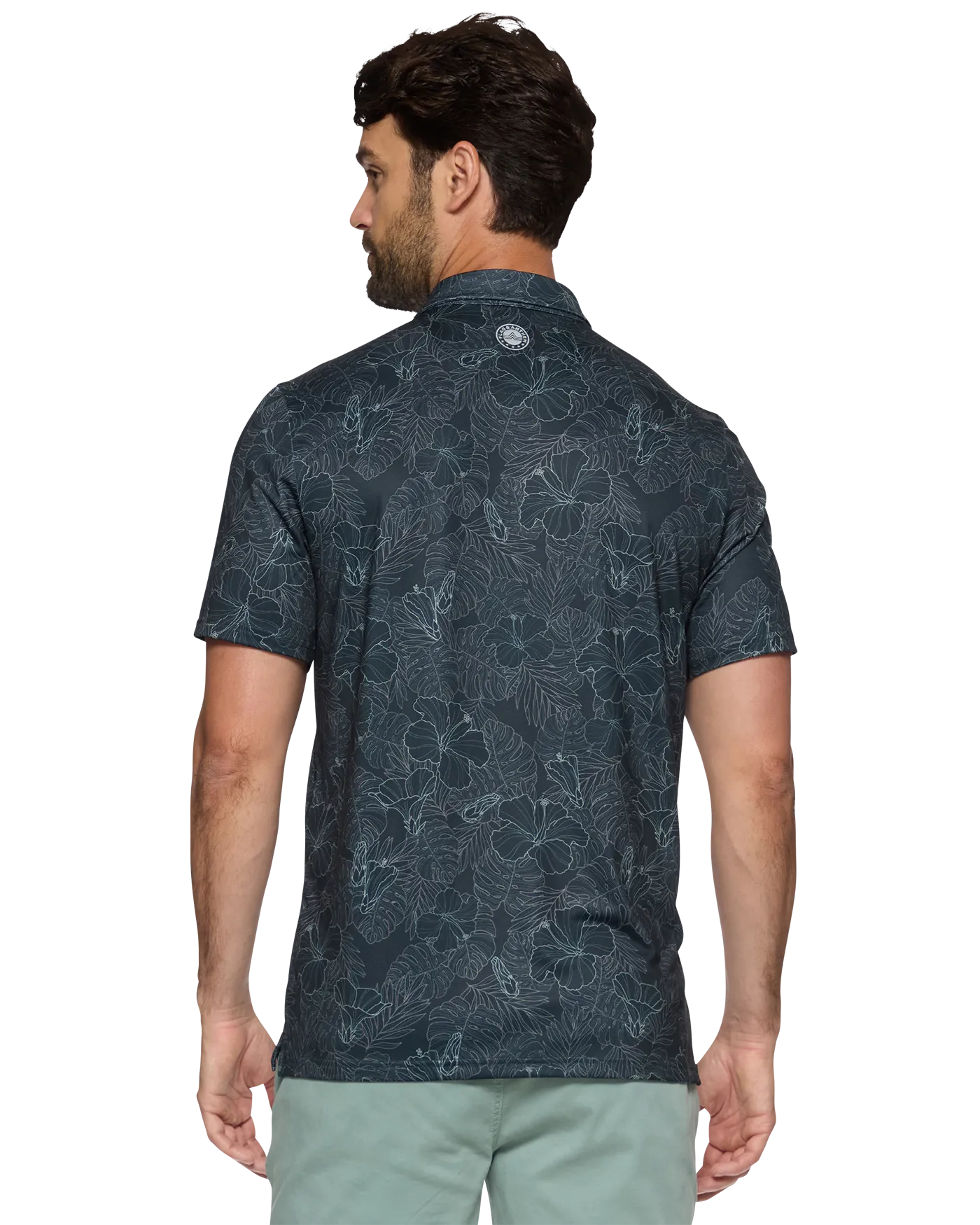 Manteca Floral Performance Polo