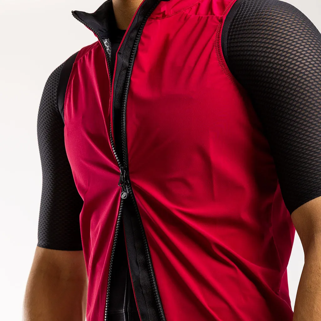 Men's Apex Lamina Gilet (Burgundy)