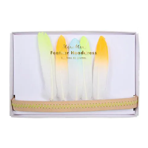 Meri Meri Dress Up Feather Head Dress - Clearance