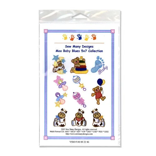 Moo Baby Blues Design CD by Sew Many Designs