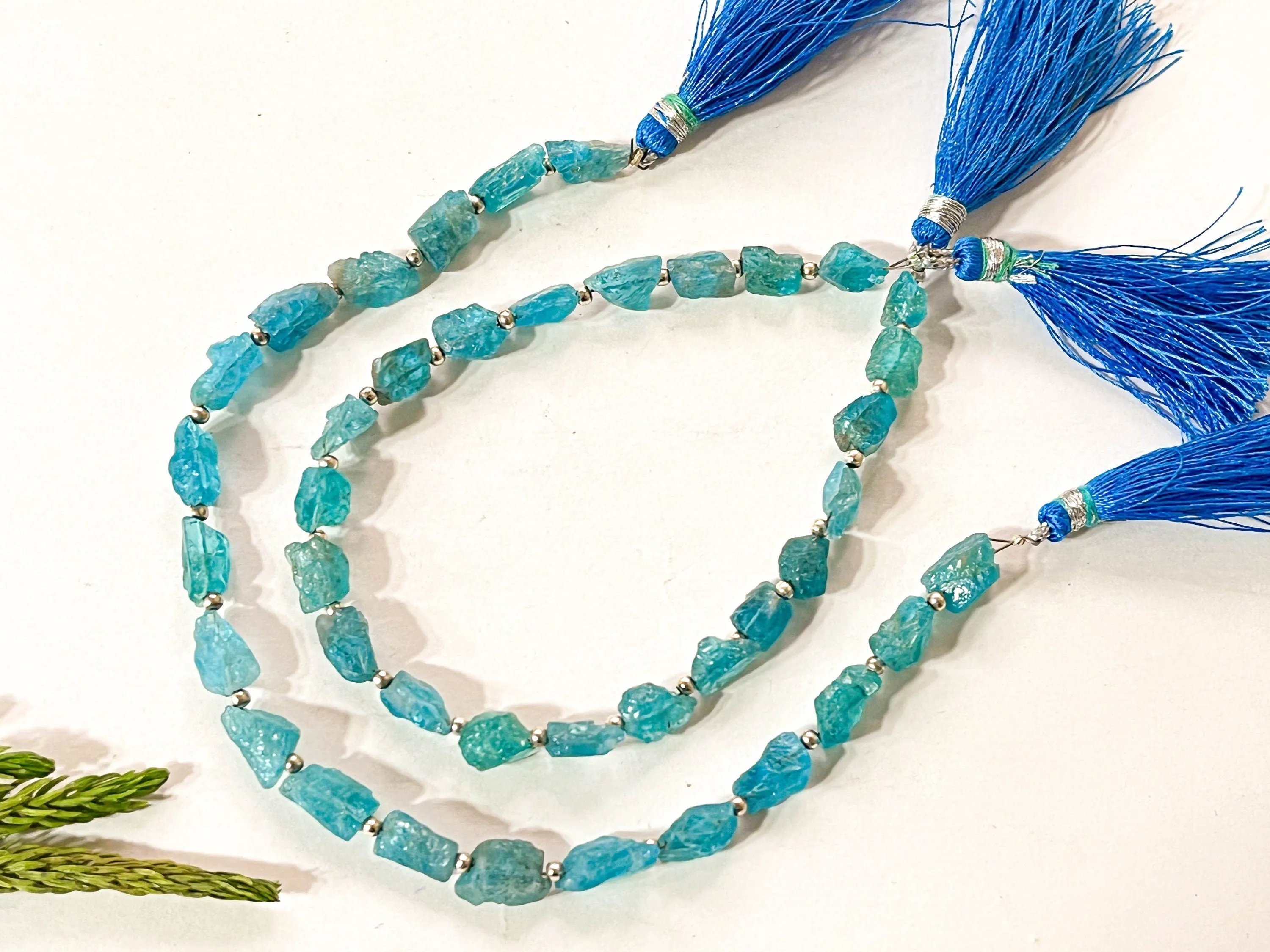 Neon Apatite Raw form Beads