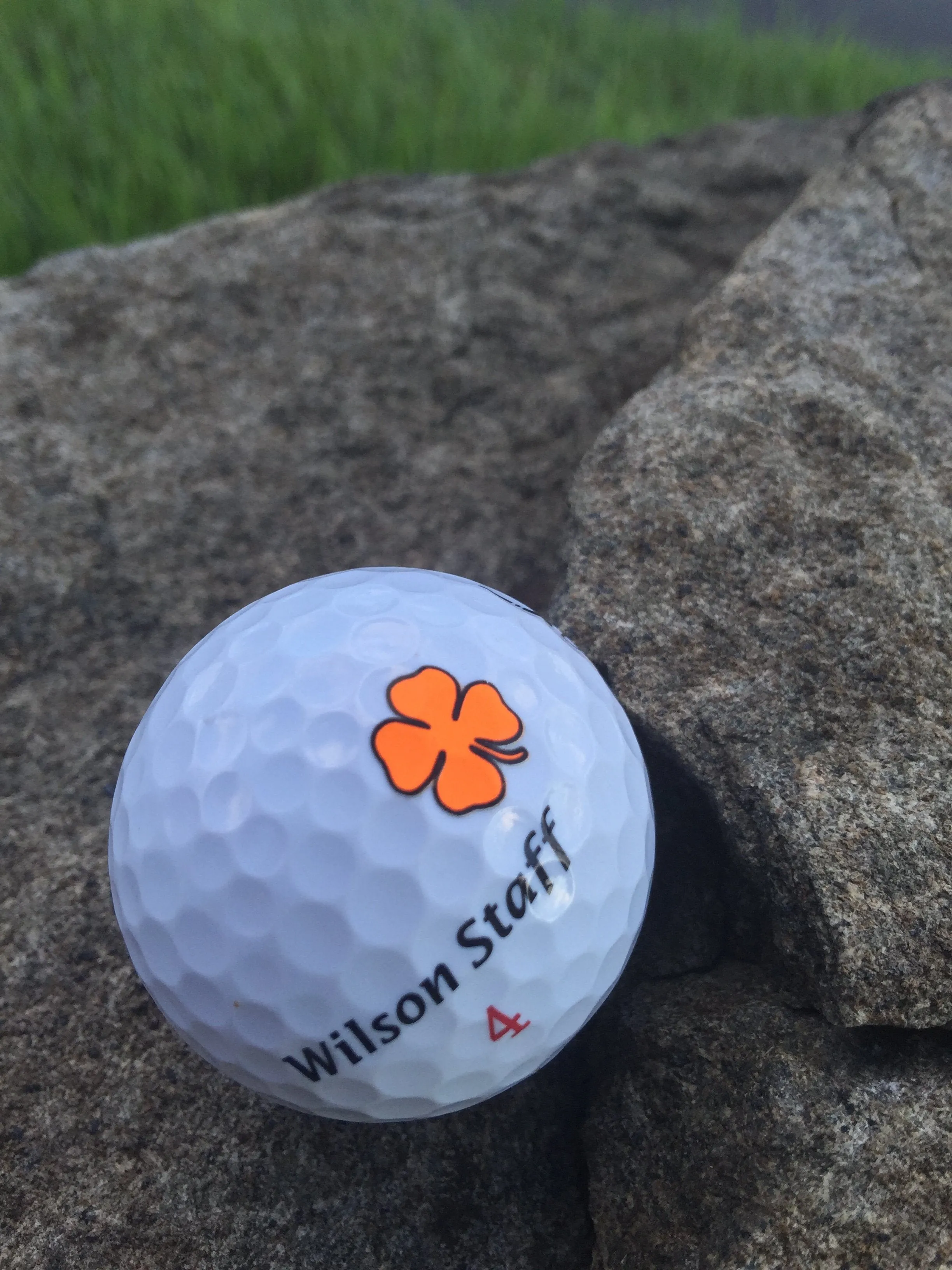 NEON Orange Lucky Clovers