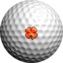 NEON Orange Lucky Clovers