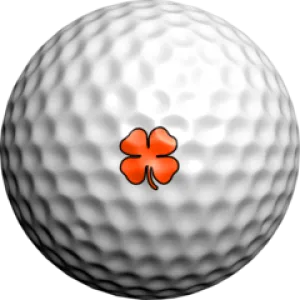 NEON Orange Lucky Clovers