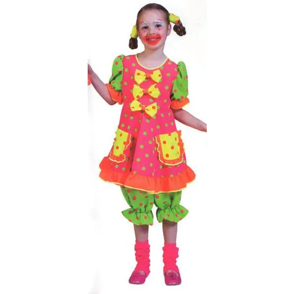 Pokey Dot Child Clown Costume for Girls