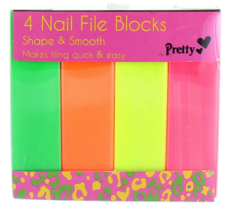 Pretty Neon Emery Board Blocks