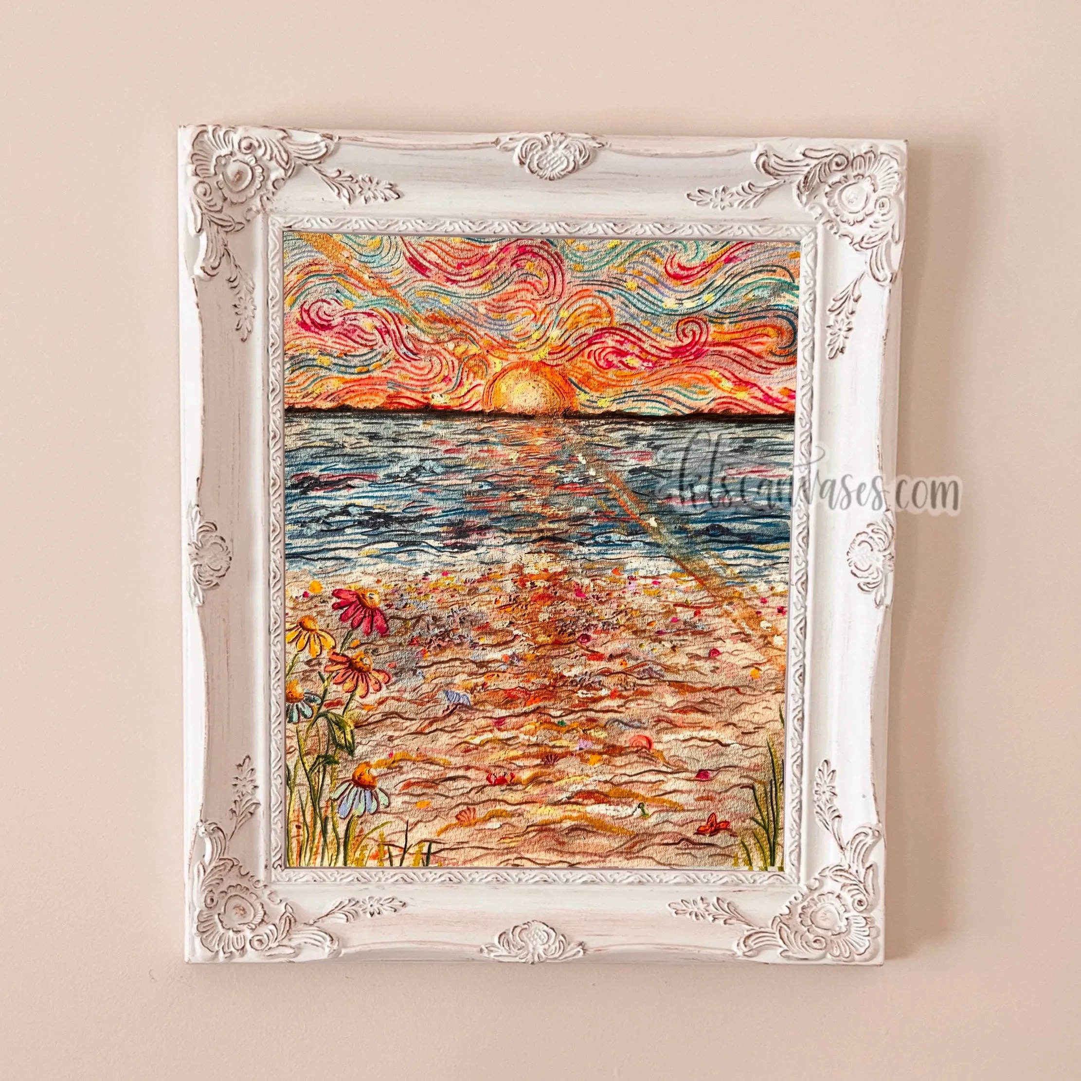 Whimsical Sea Sunset Art Print
