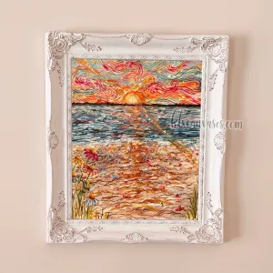 Whimsical Sea Sunset Art Print