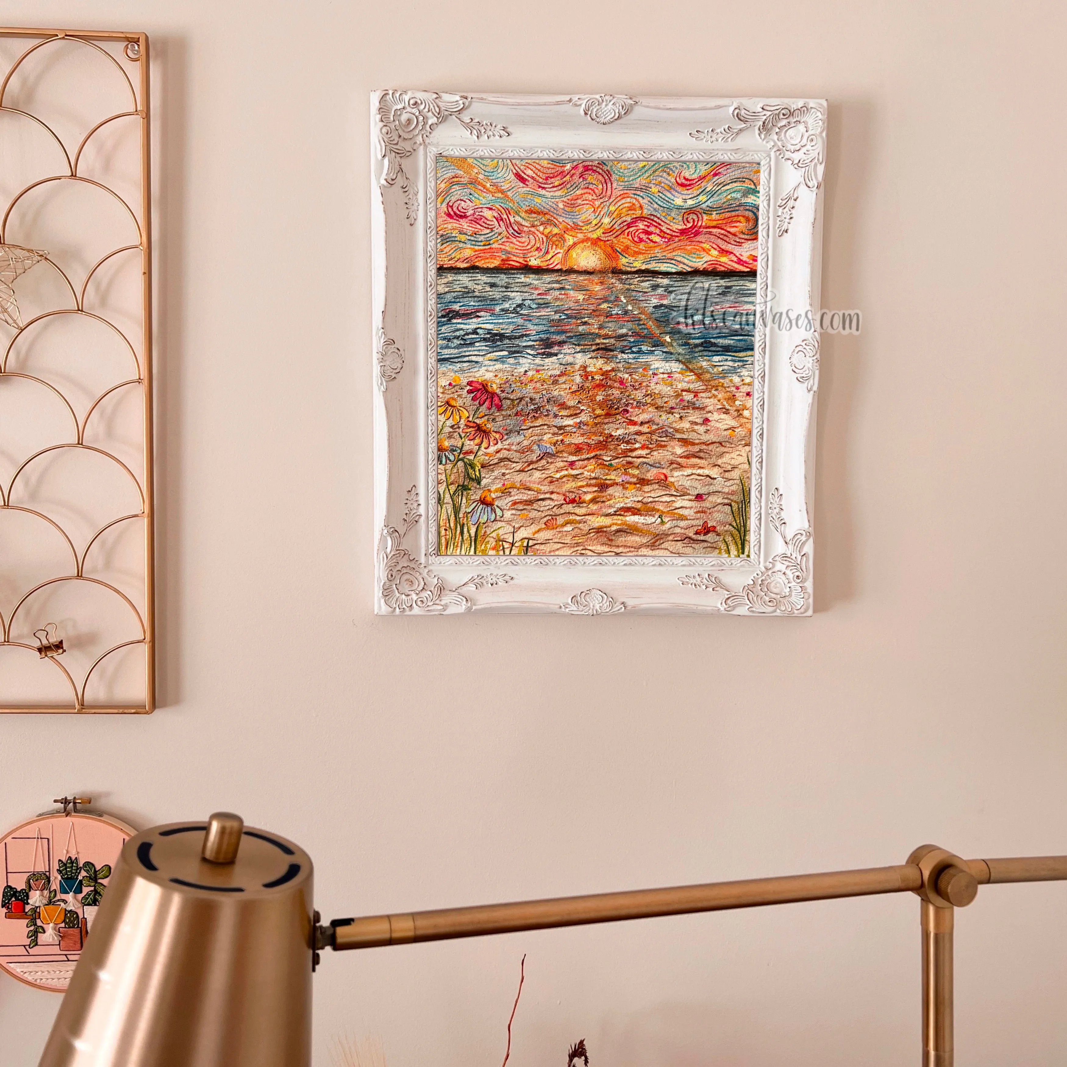 Whimsical Sea Sunset Art Print