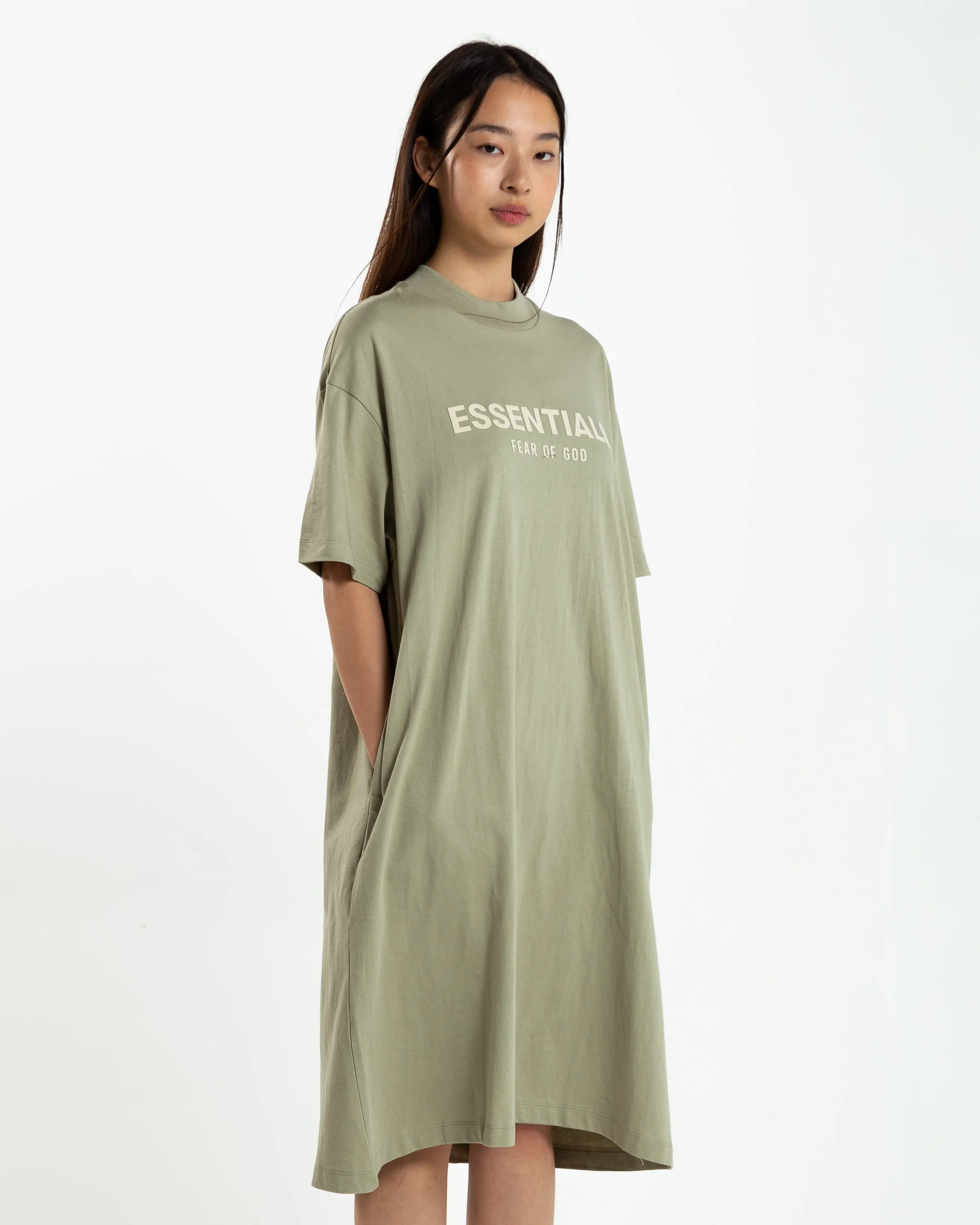 Women's T-Shirt Dress in Seafoam